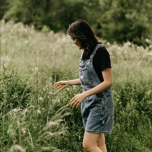 Lee Jeans Vintage Modern Overall Shorts